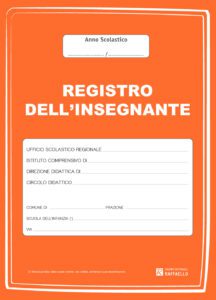 Registro dell'insegnante - Scuola dell'infanzia - Arancio